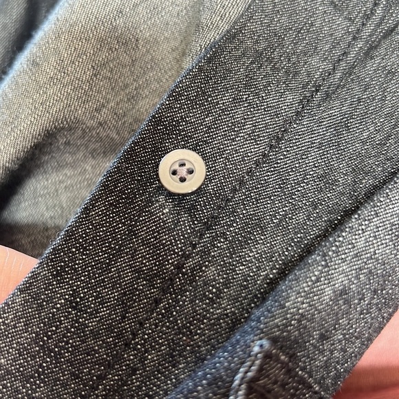 Talbots Tie Waist Denim Dress - Picture 4 of 4